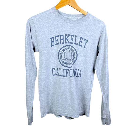 Vintage Y2K Berkeley California UCSB L/S T-Shirt Hanes Beefy - Size Small - Picture 1 of 4